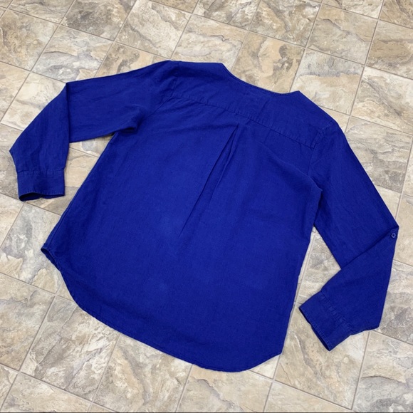 TALBOTS Linen Button Down - Picture 3 of 8